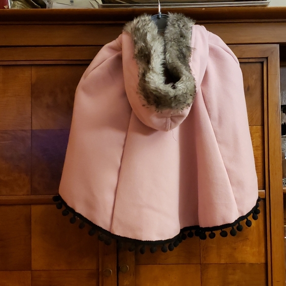 Betsy Johnson Pink 3 PC Jacket-Cape & Pants Set Size 4T - Picture 9 of 11